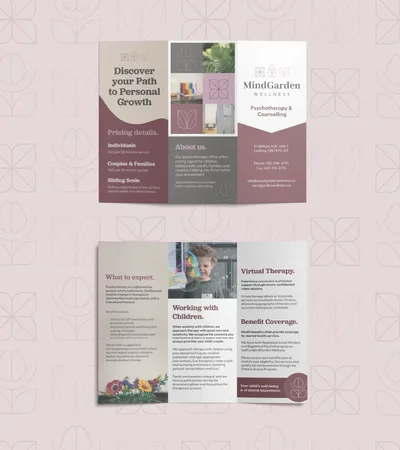 Mind Garden Wellness, Brochure Design