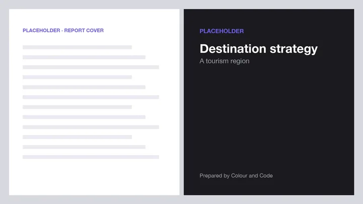 Destination strategy (placeholder) report spread
