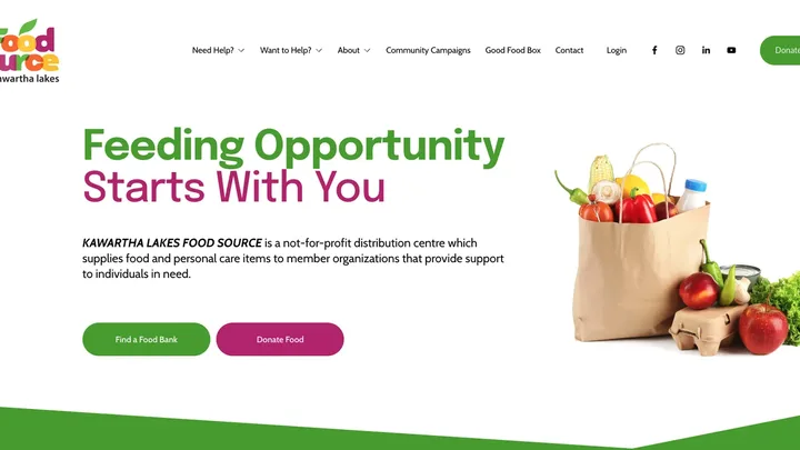 Kawartha Lakes Food Source website