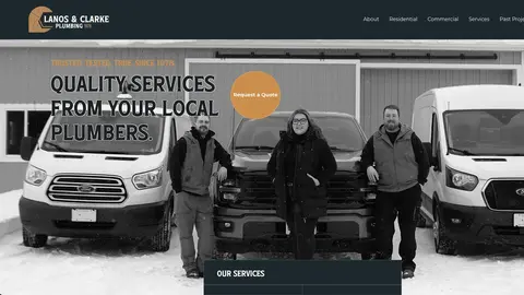 Lanos and Clarke Plumbing website