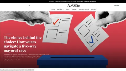 Lindsay Advocate website