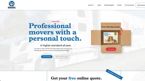 LP Movers website