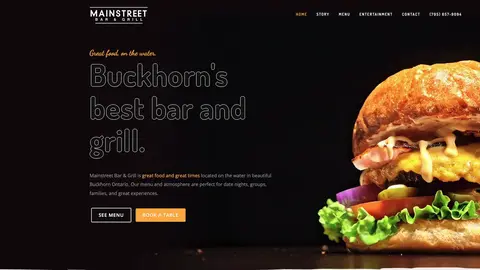 Main Street Bar and Grill website