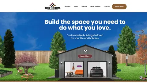 New Heights Contracting website