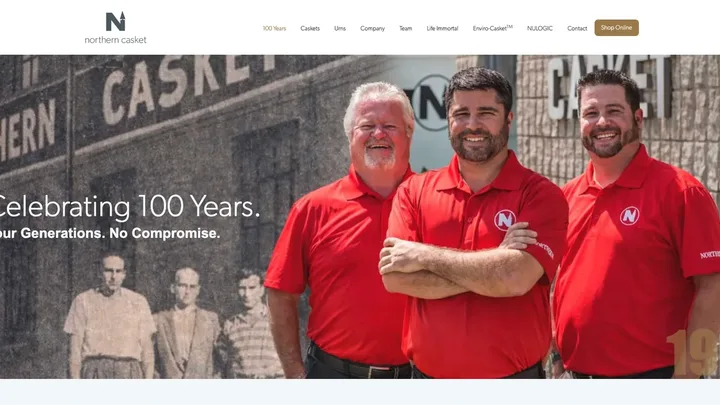 Northern Casket website