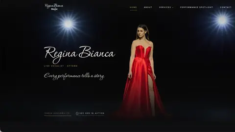Regina Bianca Music website